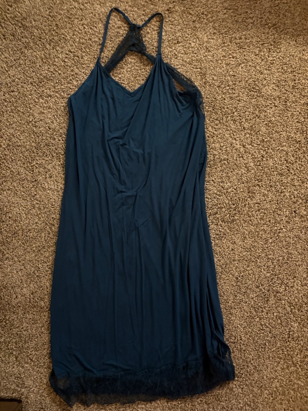 Soma Deep Teal Lace-Back negligees
